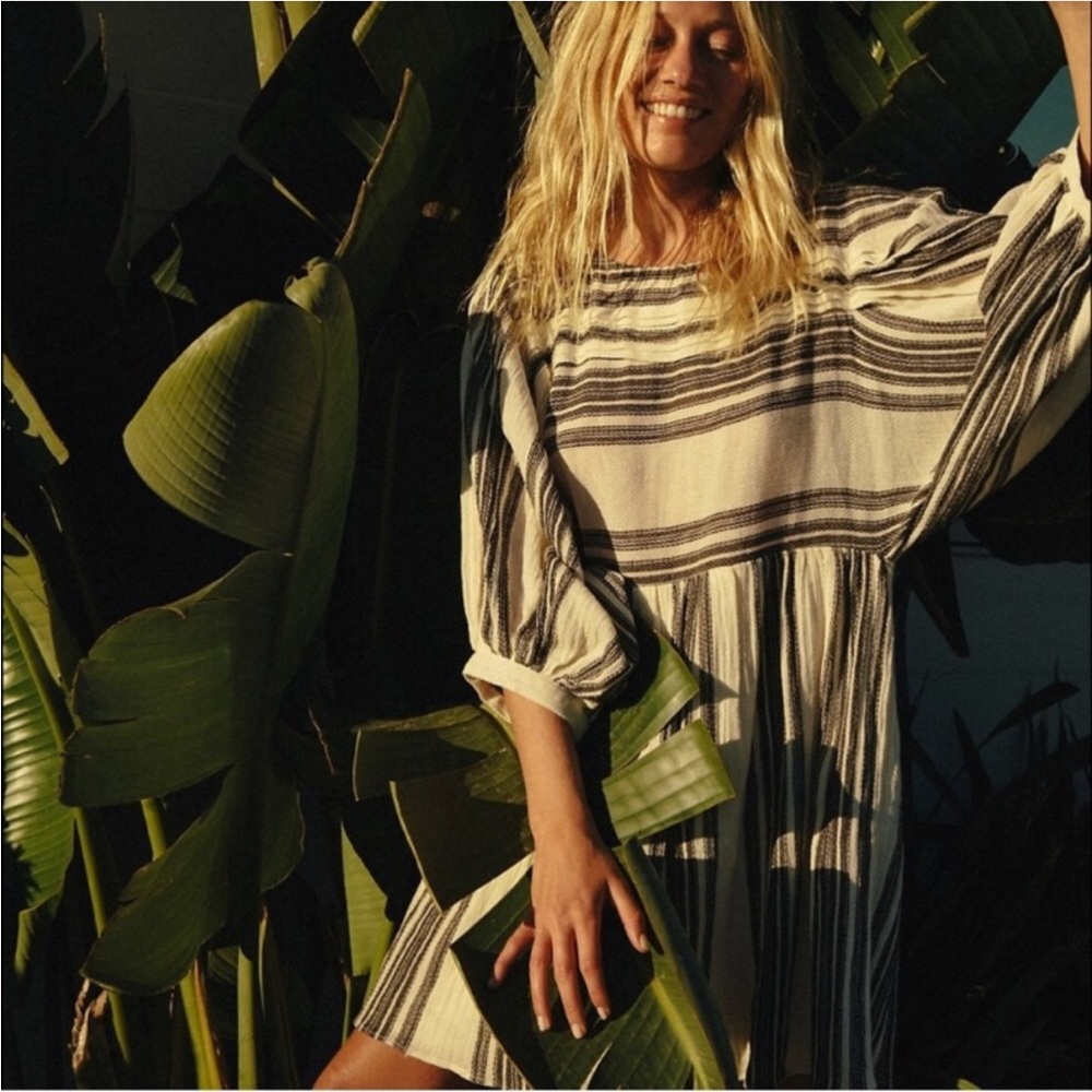 Free people babydoll mini dress